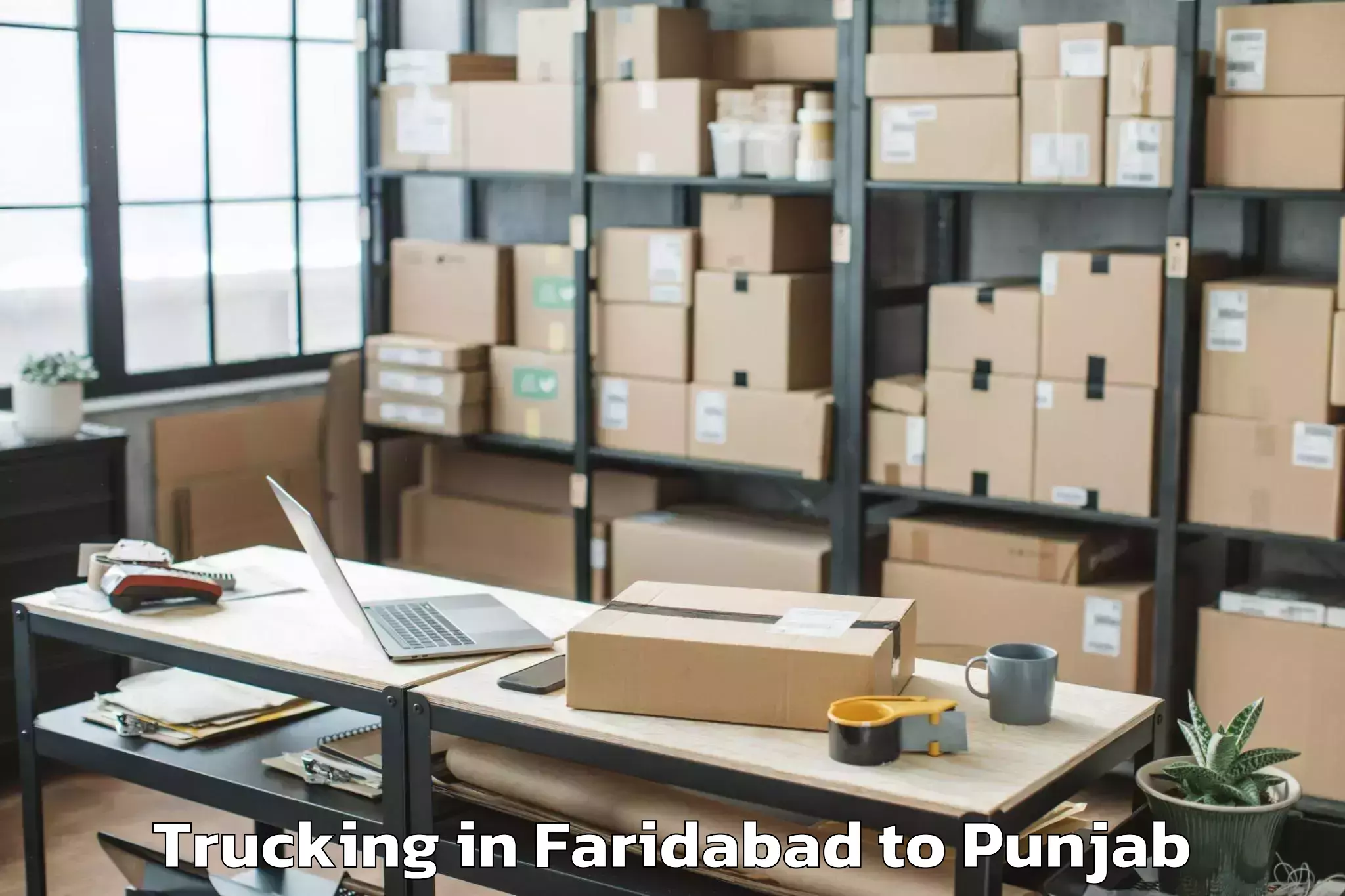 Faridabad to Bathinda Trucking Booking